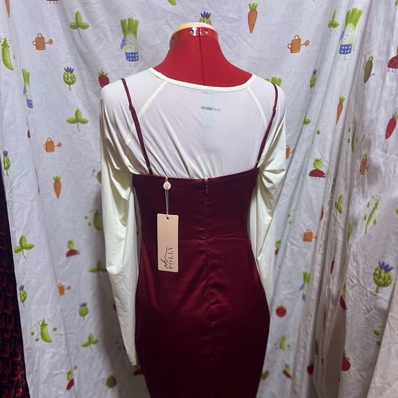 M086 OHPOLLY RED DRESS 👗 sizes UK12 US8 - Picture 2 of 13